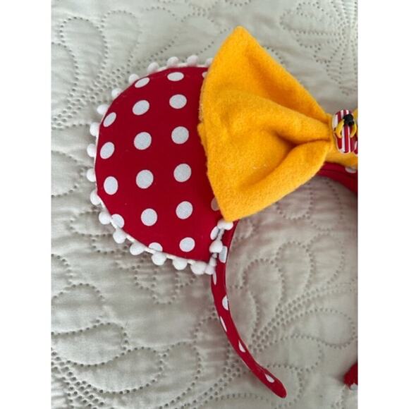 Disney Mickey Flip Flop Handmade Minnie Ears - Picture 3 of 5